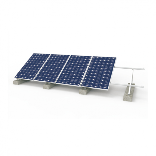 Flat Concrete Roof Triangle Mounting Solution