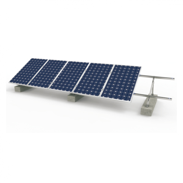 Galvanized Steel Ground Triangle Mounting Solution
