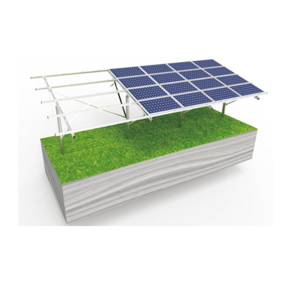 One-pole Galvanized Steel&Aluminum Mounting Solution( Il-shaped)